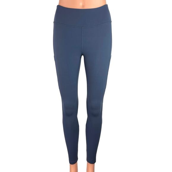 Outdoor Voices Blue Mid Rise Pull On Stretch Cropped Workout Leggings Size XS - Picture 1 of 4